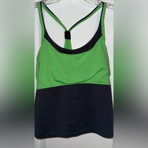 Champion Green & Black Athletic Tank Top Size L